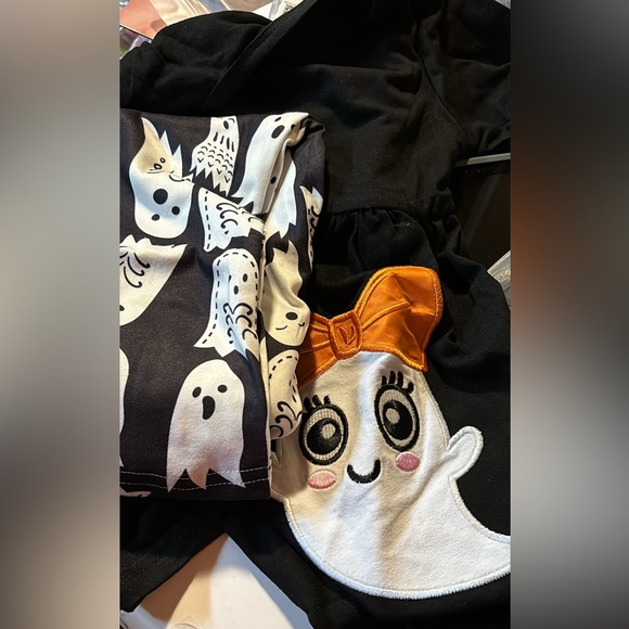 New 3PCS Baby Girls Halloween
Dress Ghost Leggings Pants with
Head piece set - Picture 4 of 8